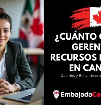 ¿Cuánto gana un Gerente de Recursos Humanos en Canadá