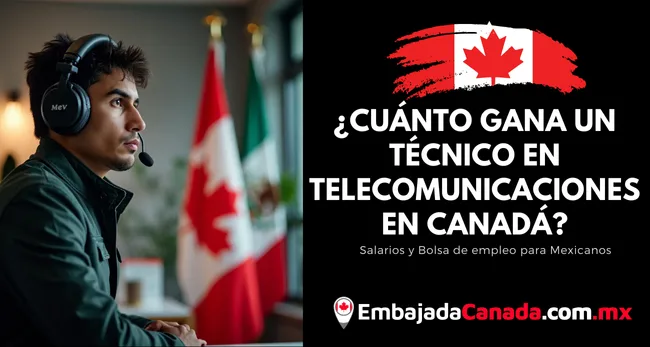 ¿Cuánto gana un Técnico en Telecomunicaciones en Canadá
